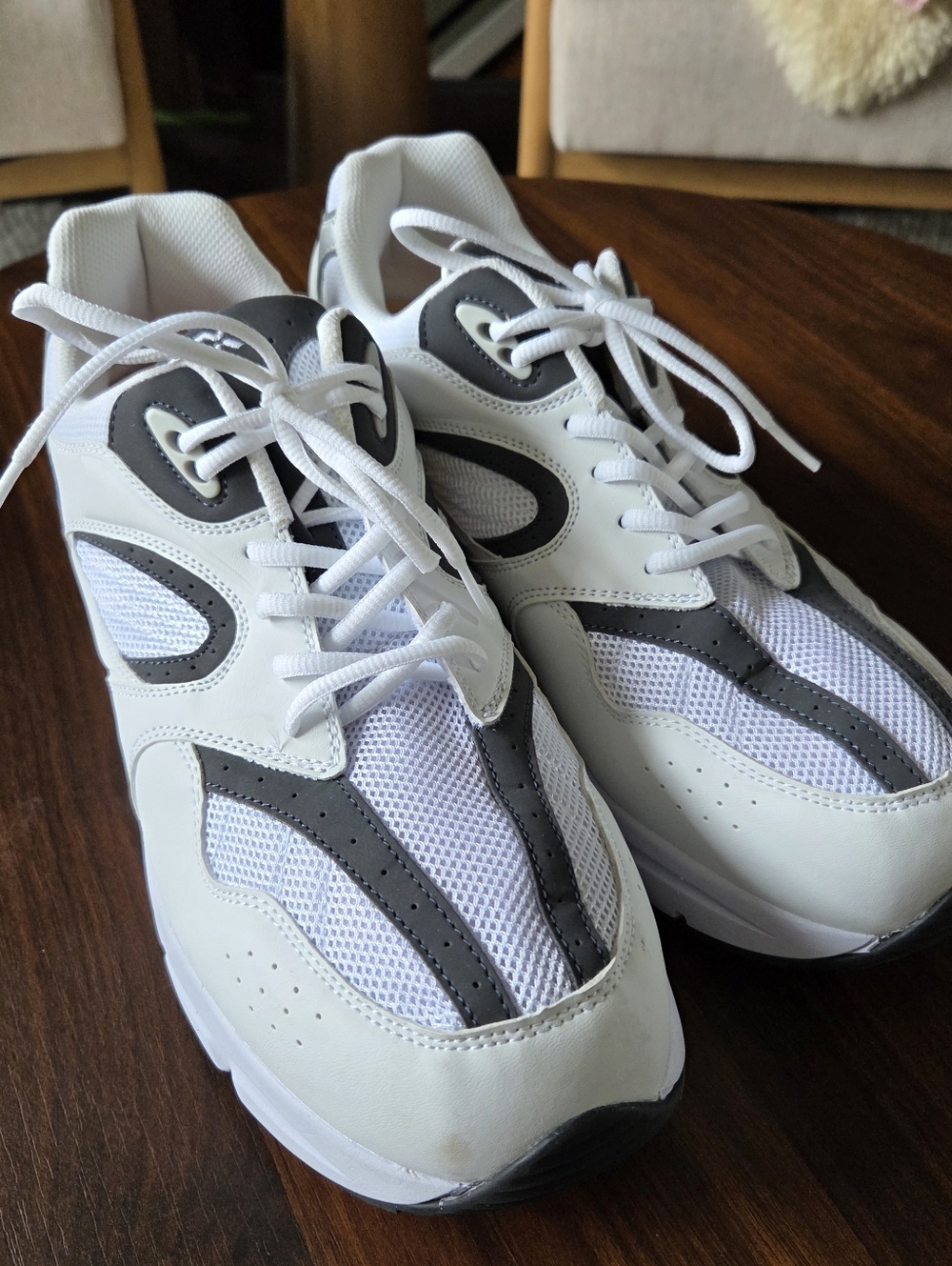 Apex X521 Men's Boss Runner - White/Navy White/Navy Size 14 Wide
